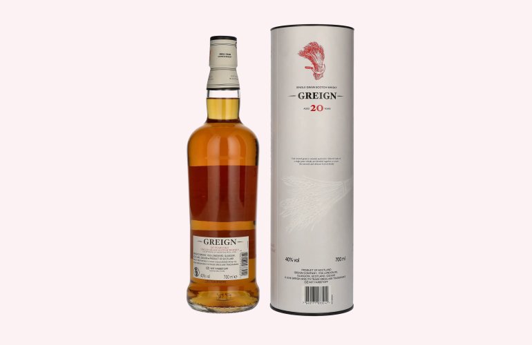 Greign 20 Years Old Single Grain Scotch Whisky 40% Vol. 0,7l en boîte cadeau