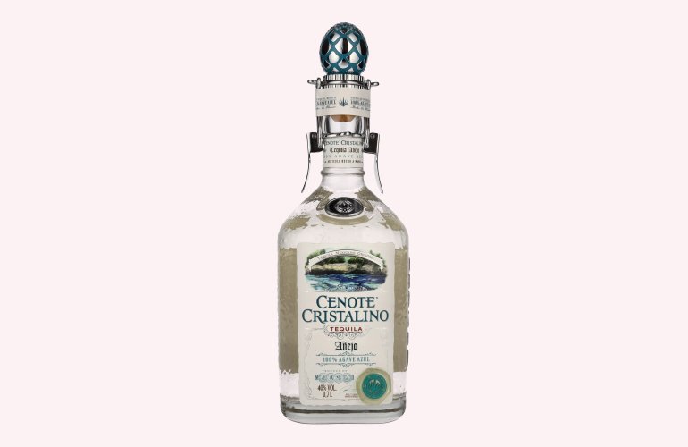 Cenote CRISTALINO Tequila Añejo 100% Agave Azul 40% Vol. 0,7l