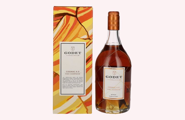 Godet Cognac X.O Fine Champagne 40% Vol. 0,7l in Giftbox