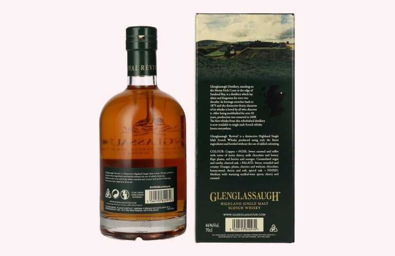 Glenglassaugh REVIVAL Highland Single Malt Scotch Whisky 46% Vol. 0,7l en boîte cadeau