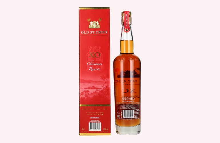 Old St. Croix X.O. Reserve Christmas Superior Spirit Drink 40% Vol. 0,7l in Giftbox