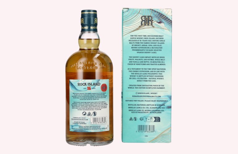 Douglas Laing ROCK ISLAND 16 Years Old Sherry Edition 46,8% Vol. 0,7l in geschenkverpakking