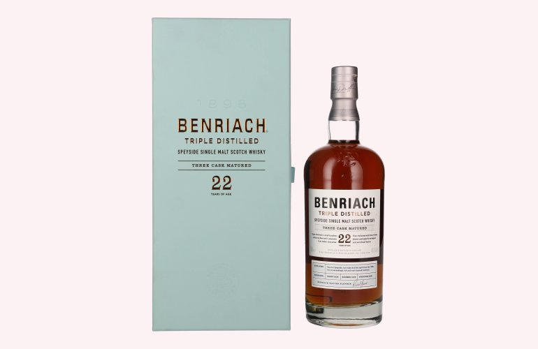 Benriach 22 Years Old Triple Distilled Three Cask Matured 46,8% Vol. 0,7l in Geschenkbox