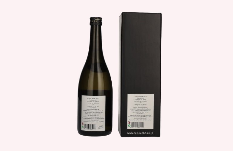 Ichidai MISEN Ginjyo Japanese Sake 15,4% Vol. 0,72l in geschenkverpakking
