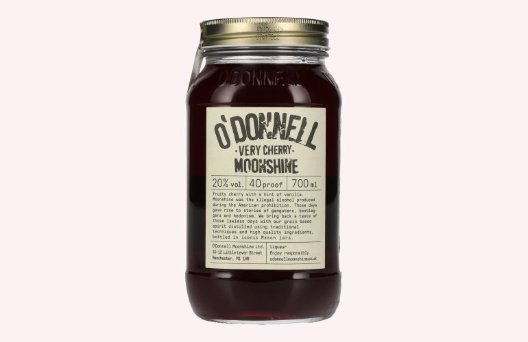 O'Donnell Moonshine VERY CHERRY Liqueur 20% Vol. 0,7l