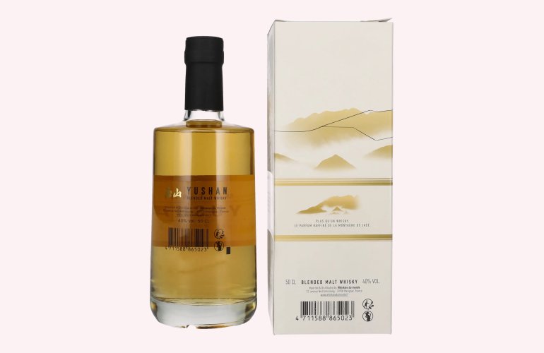 Yushan Blended Malt Whisky 40% Vol. 0,5l en boîte cadeau