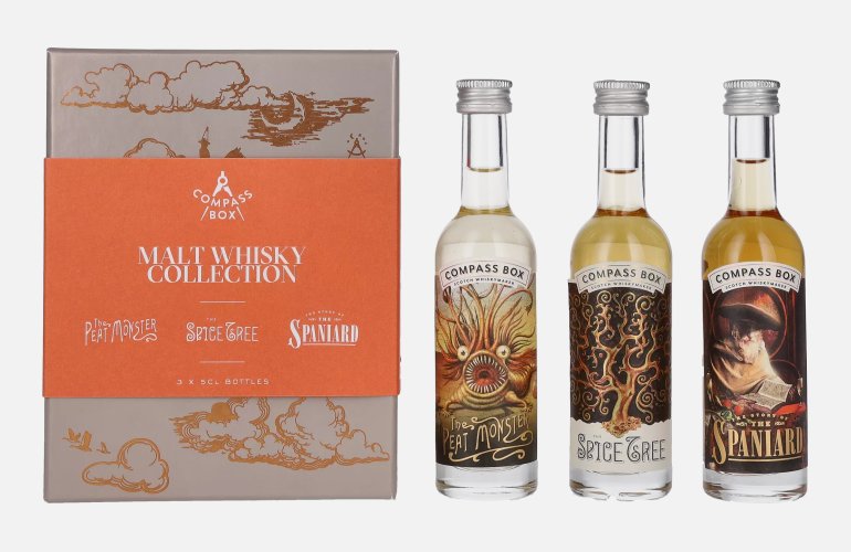 Compass Box Blended Malt Whisky Collection 45% Vol. 3x0,05l en boîte cadeau