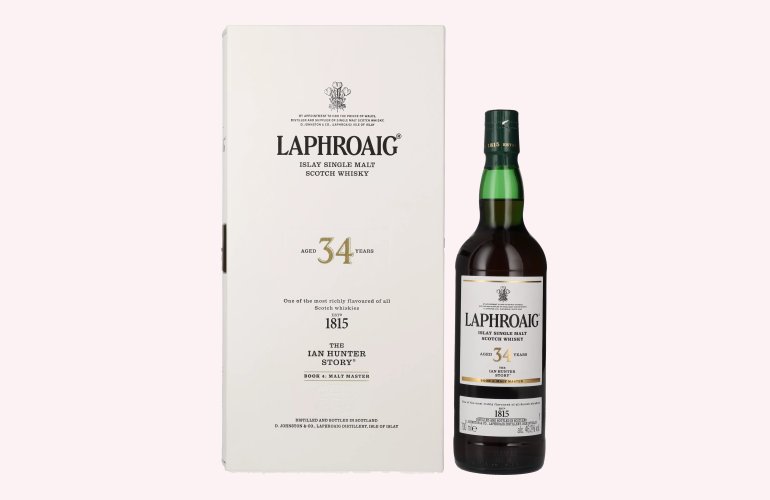 Laphroaig 34 Years Old The Ian Hunter Story Book 4: Malt Master 46,2% Vol. 0,7l in Geschenkbox