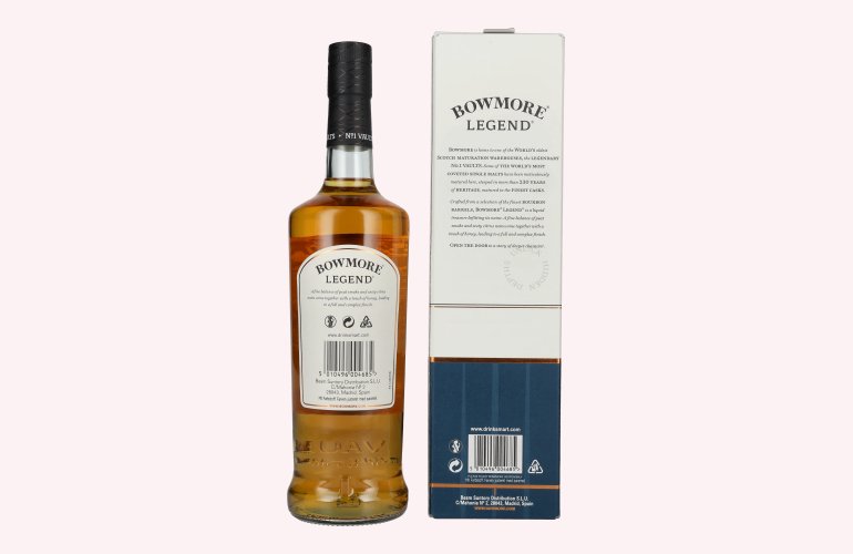 Bowmore LEGEND Islay Single Malt 40% Vol. 0,7l en boîte cadeau