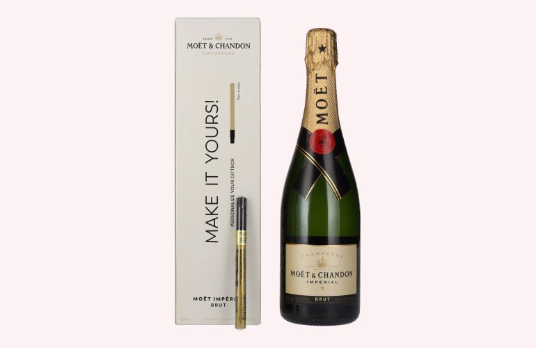 Moët & Chandon Champagne IMPÉRIAL Brut 12% Vol. 0,75l in Geschenkbox mit Goldstift