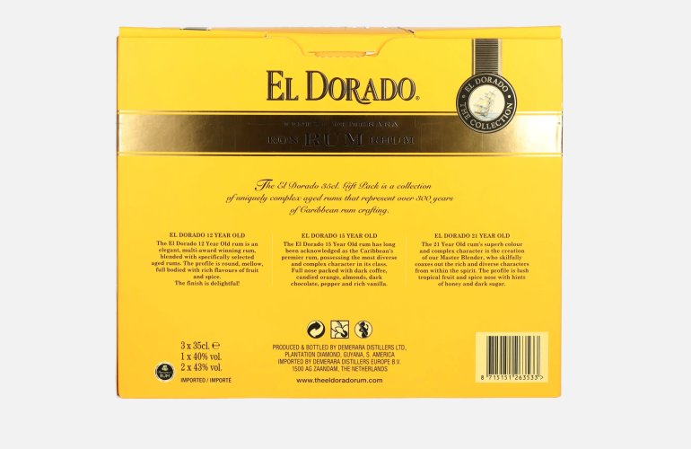 El Dorado The Collection Set 42% Vol. 3x0,35l in Giftbox