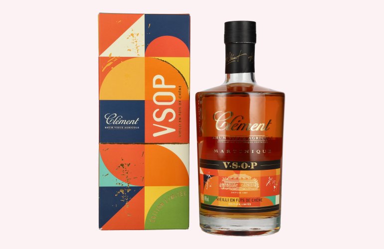 Clément Rhum Vieux Agricole V.S.O.P. VIEILLI EN FÛTS DE CHÊNE 40% Vol. 0,7l in Giftbox