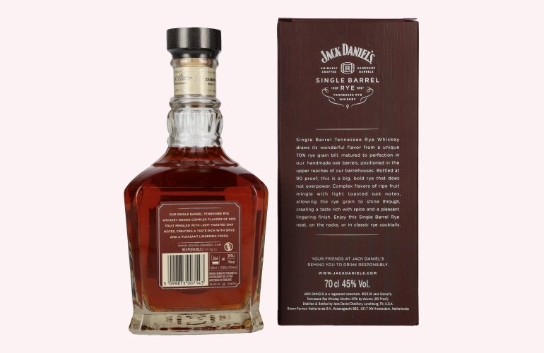 Jack Daniel's Tennessee SINGLE BARREL RYE Whiskey 45% Vol. 0,7l in geschenkverpakking