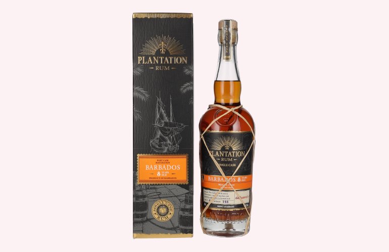 Plantation Rum BARBADOS 8 Years Old Port Finish by delicando 2023 46,8% Vol. 0,7l in Geschenkbox