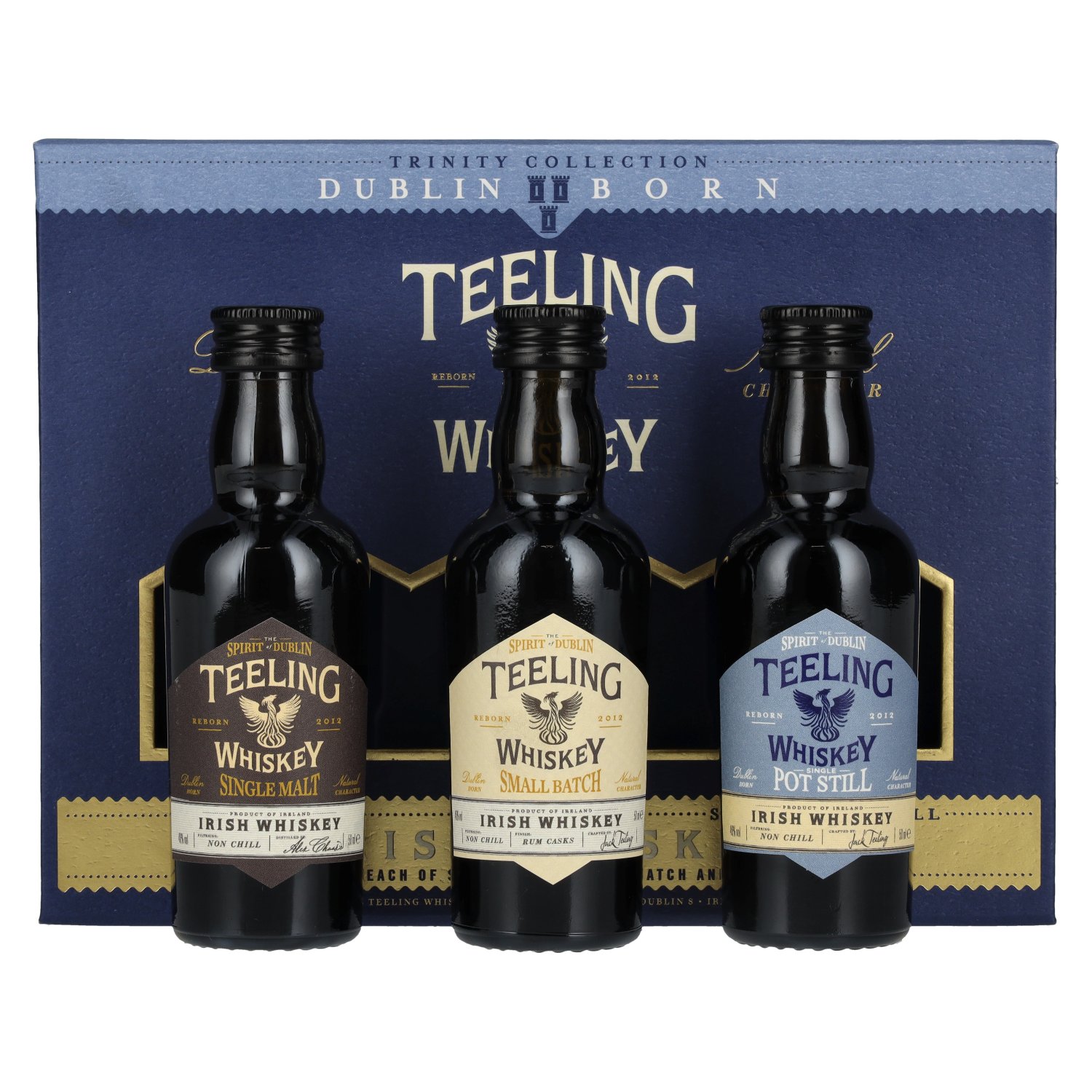 Teeling Whiskey TRINITY PACK Irish Whiskey 46% Vol. 3x0,05l