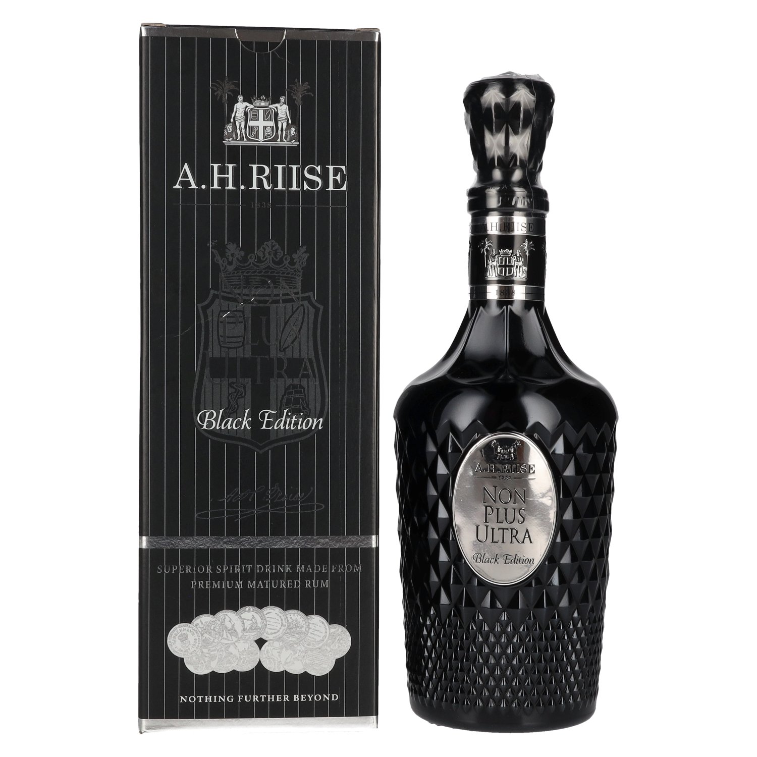 A.H. Riise NON PLUS ULTRA Black Edition Superior Spirit Drink 42% Vol. 0,7l in Geschenkbox Image