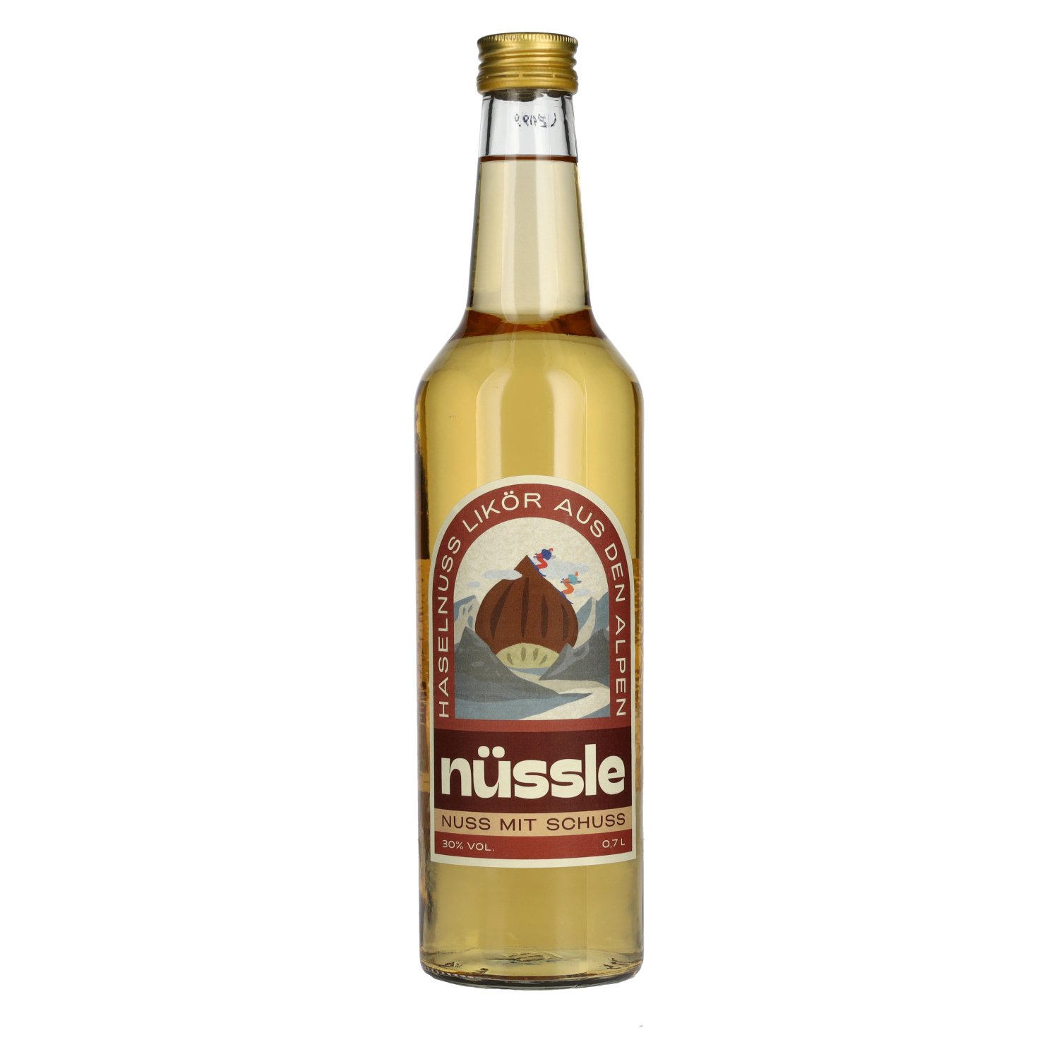 NÜSSLE Nuss mit Schuss Haselnuss Likör 30% Vol. 0,7l