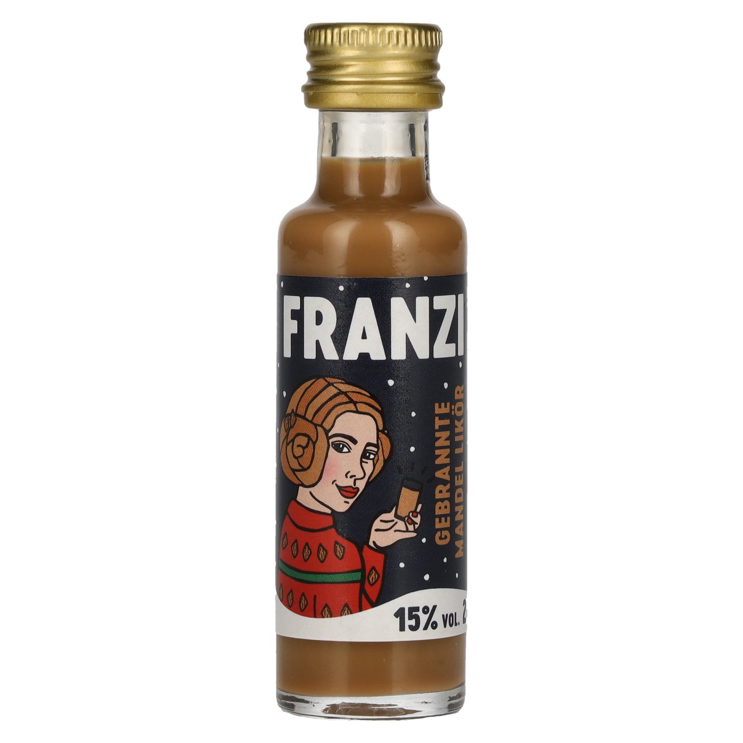 Franzi Gebrannte Mandel Likör 15% Vol. 0,02l