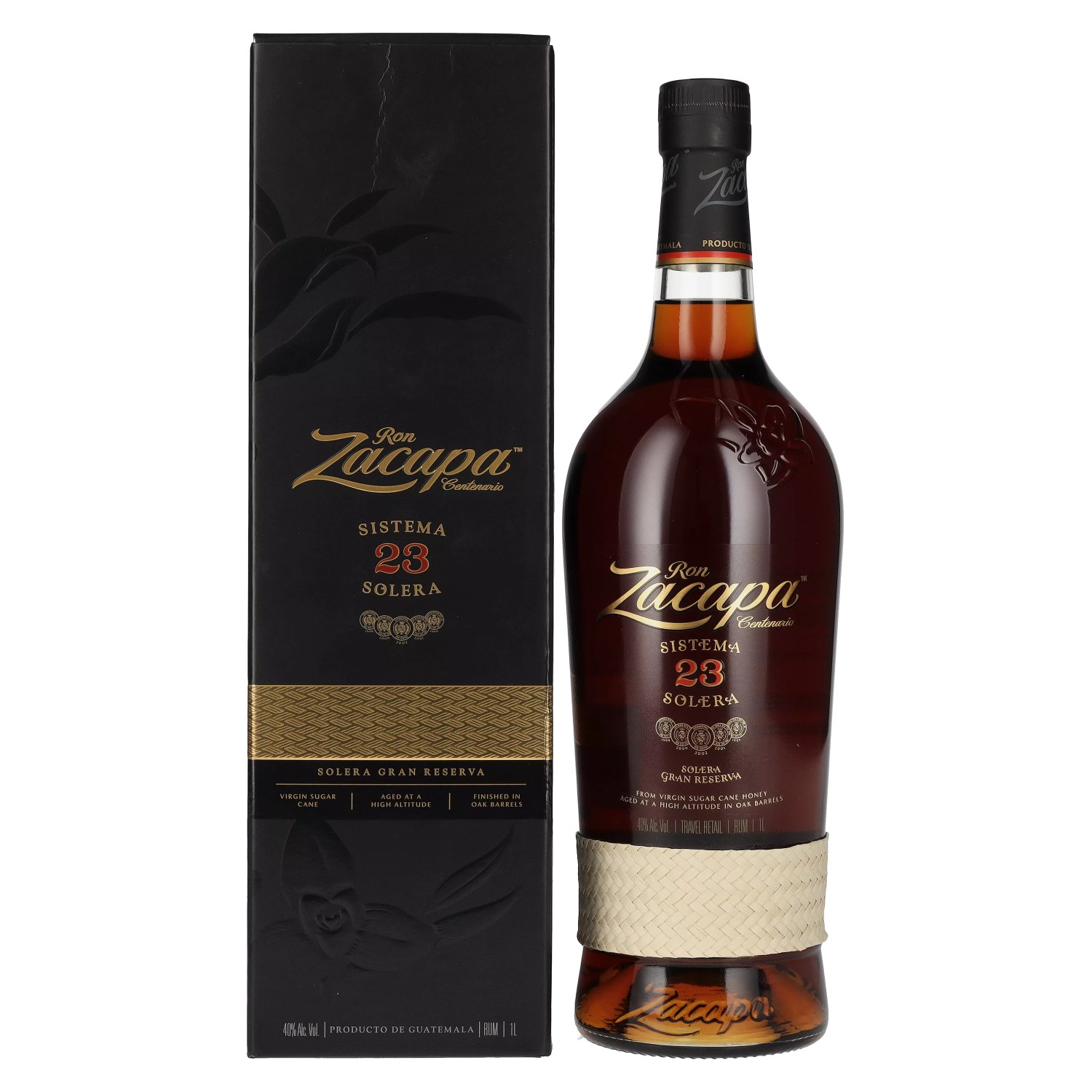 Zacapa Gran Geschenkbox in Centenario SOLERA 40% SISTEMA 23 Reserva Vol. Ron GB 1l