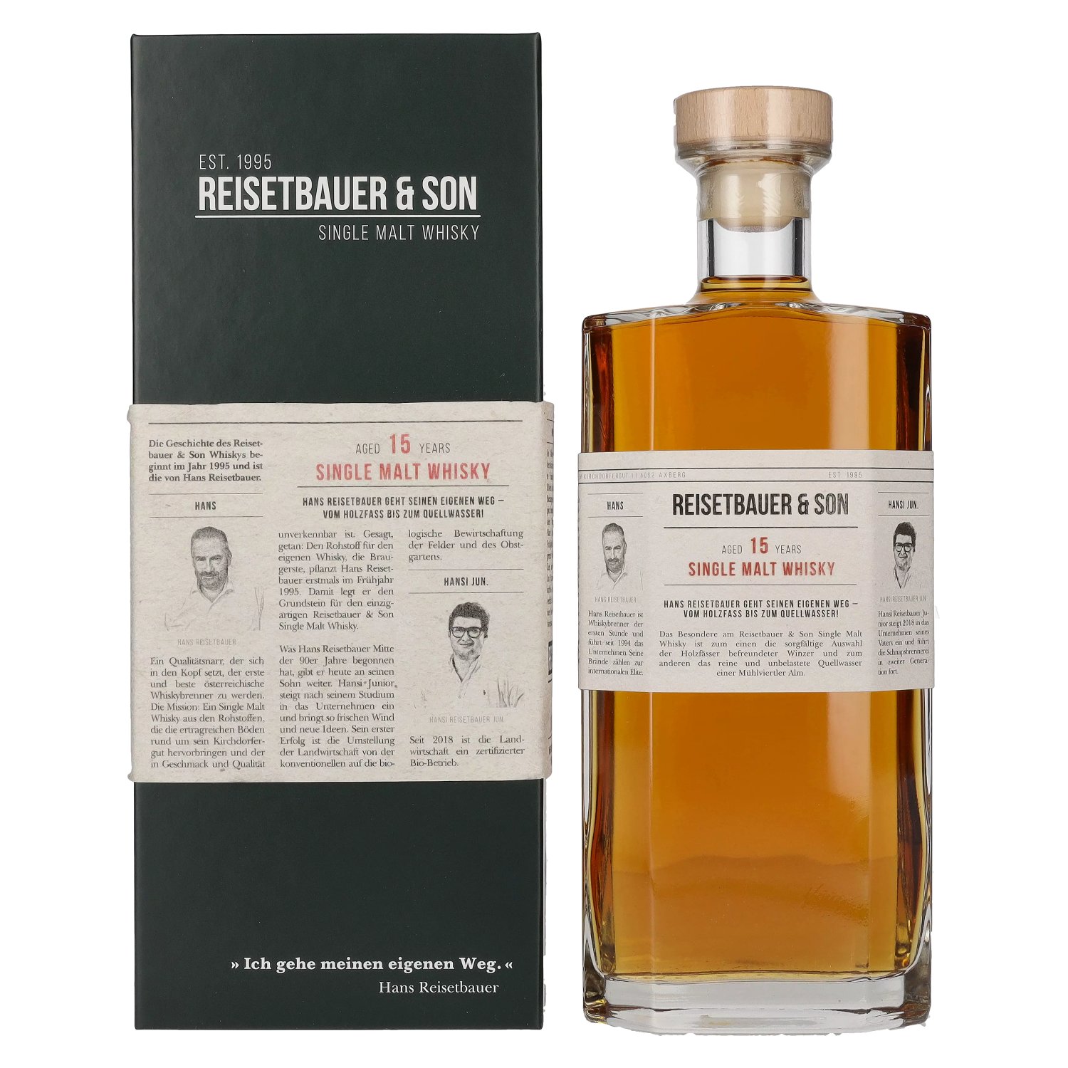 Reisetbauer & Son 15 Years Old Single Malt Whisky 48% Vol. 0,7l in  Geschenkbox