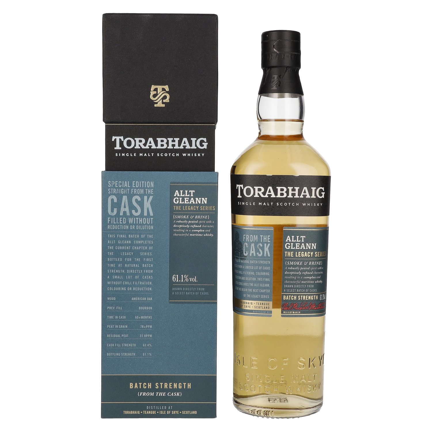 Torabhaig ALLT GLEANN The Legacy Series BATCH STRENGTH Single Malt 61,1% Vol.  0,7l in Geschenkbox