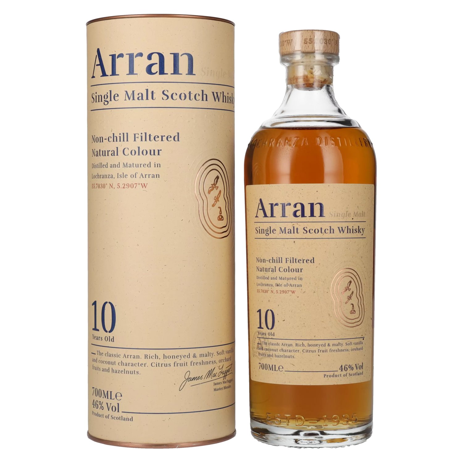 Single Years 10 46% in Scotch Malt Arran Vol. Whisky 0,7l Old Geschenkbox