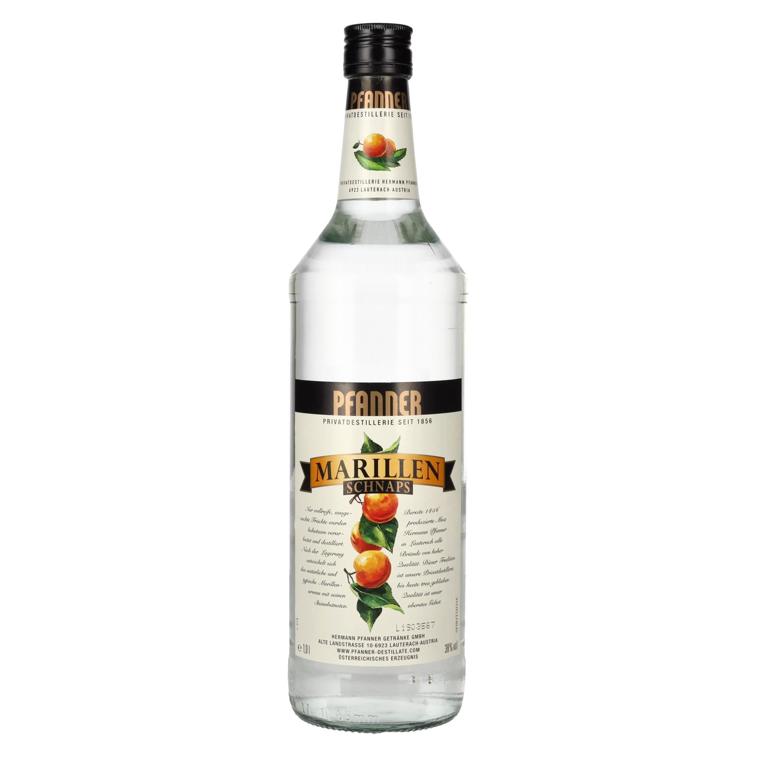 Pfanner Marillen Schnaps 38% Vol. 1l - delicando