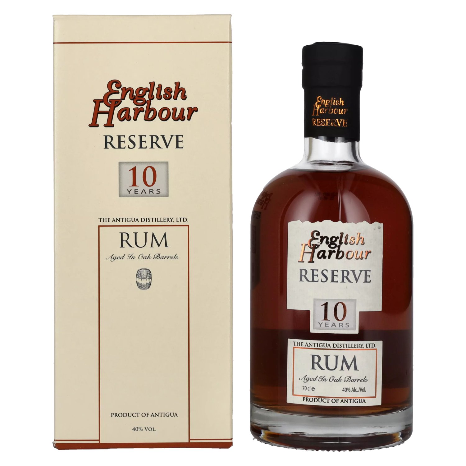 English Harbour RESERVE 10 Years Old Rum 40% Vol. 0,7l in Geschenkbox