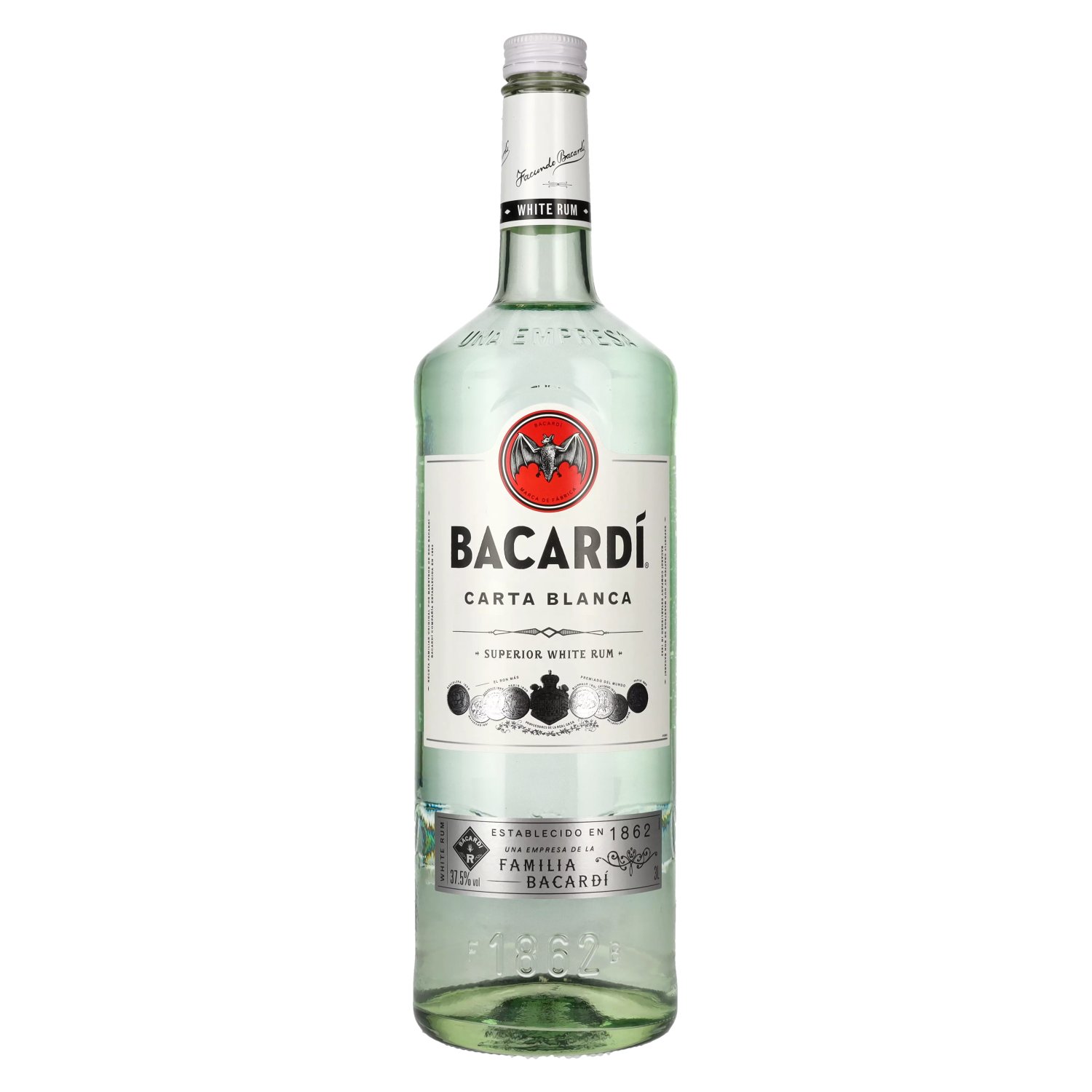 Bacardi Ron Carta Blanca Superior 37,5% Vol. 3l