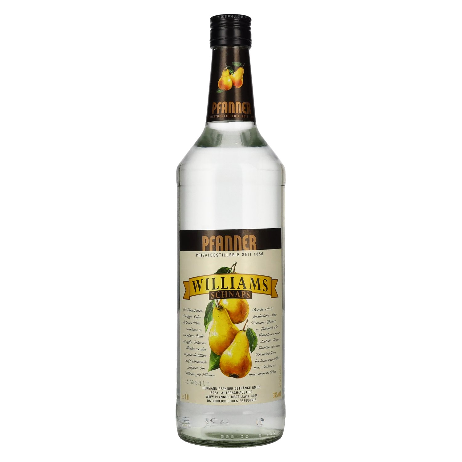 Pfanner Williams Schnaps 36% Vol. 1l - delicando