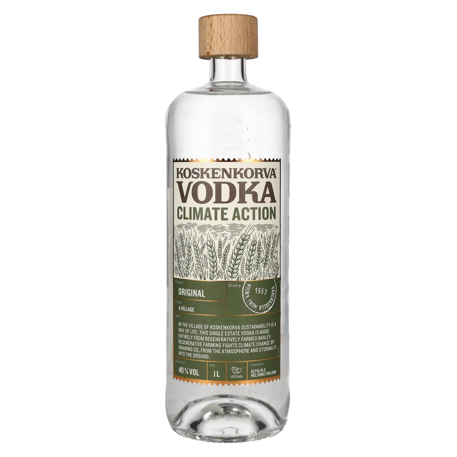 Action Vol. ORIGINAL 1l Vodka Koskenkorva Climate 40%