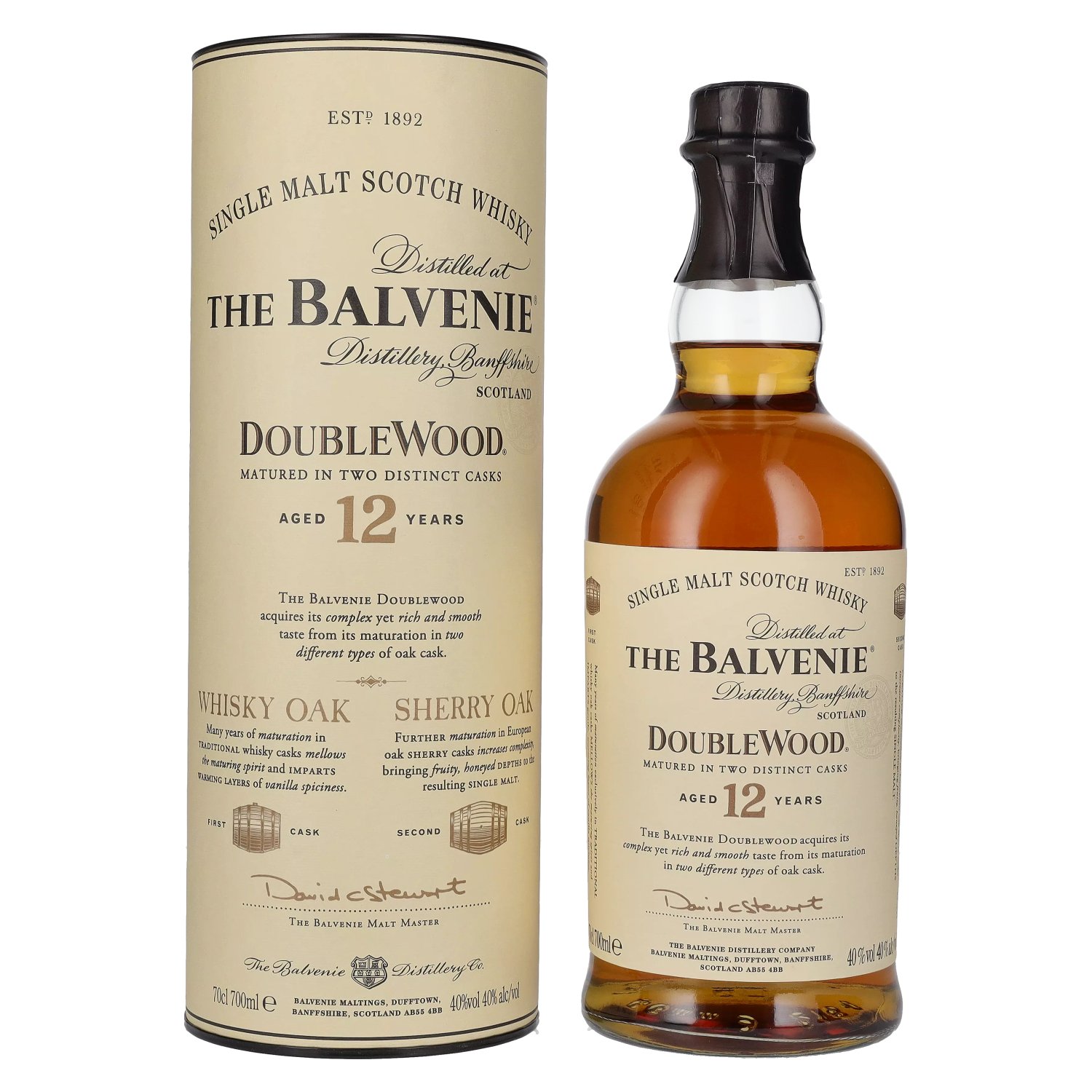 Vol. 12 The 0,7l Years Balvenie Wood Geschenkbox in Double Old 40%