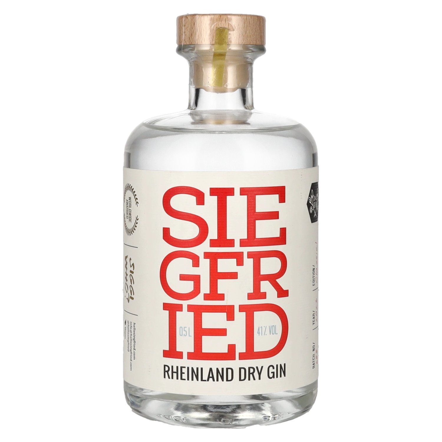 Gin Siegfried Rheinland 41% delicando Dry - Vol. 0,5l