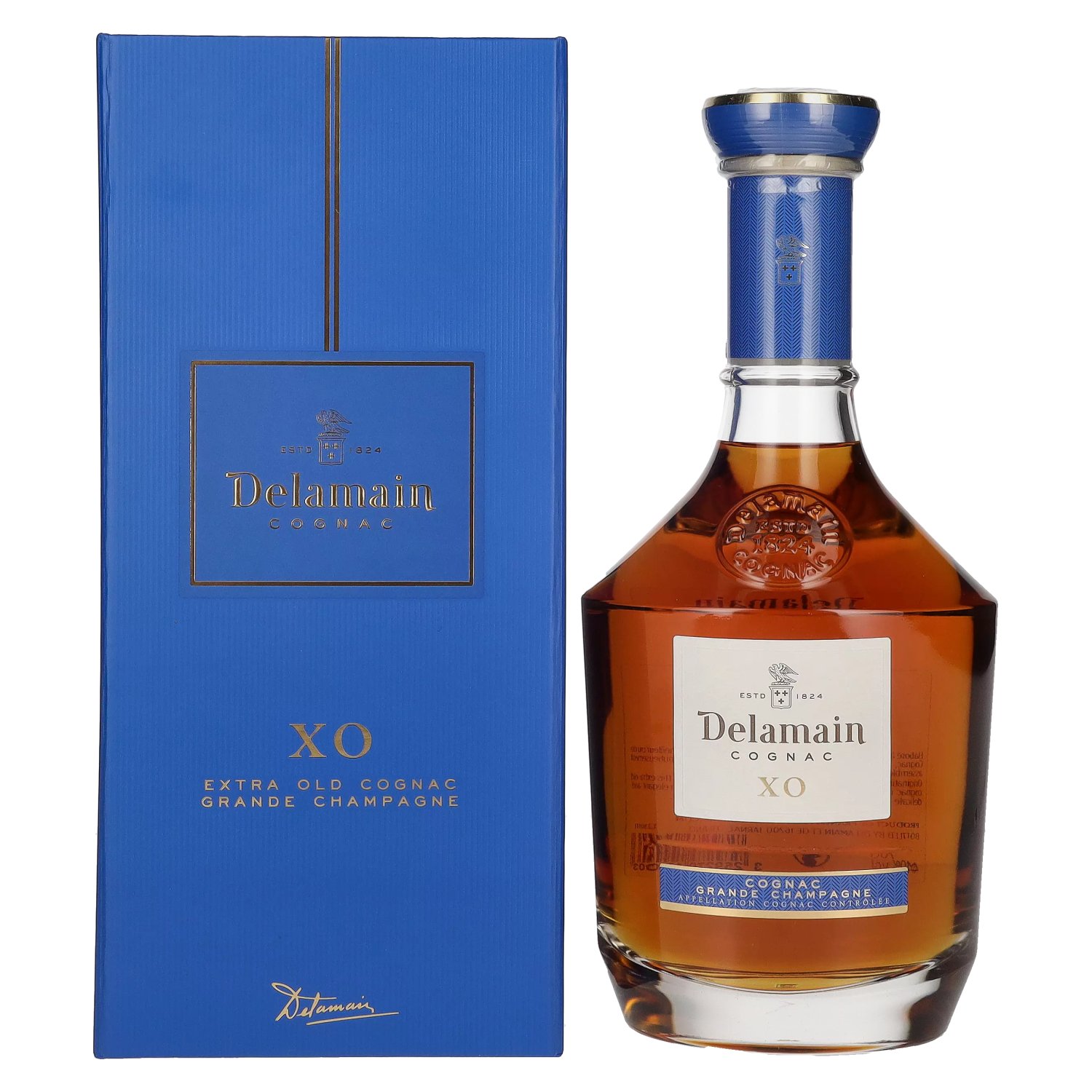 Vol. XO 0,7l Grande Cognac in 40% Geschenkbox Champagne Delamain