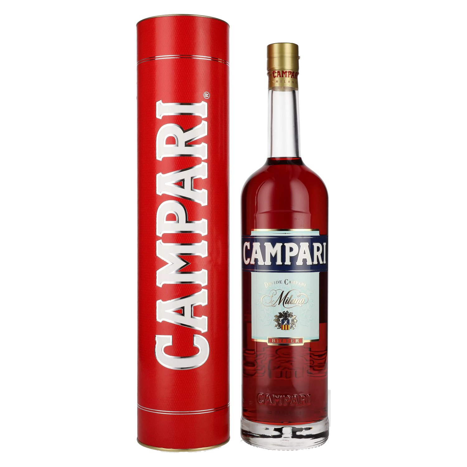 pourer in 3l Campari Bitter Giftbox 25% with Vol.