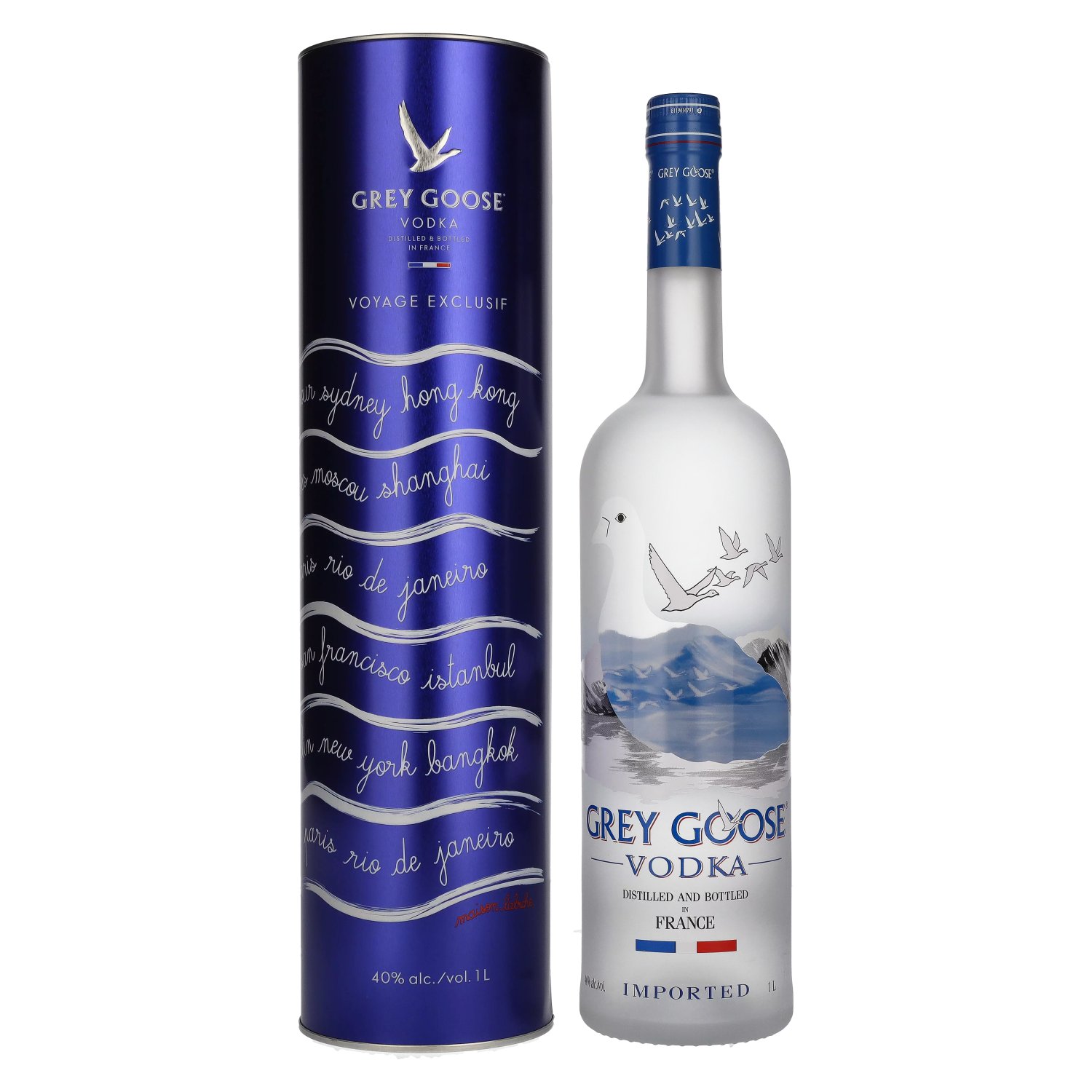 Grey Goose Vodka MAISON Limited 1l in Edition 40% Vol. LABICHE Tinbox