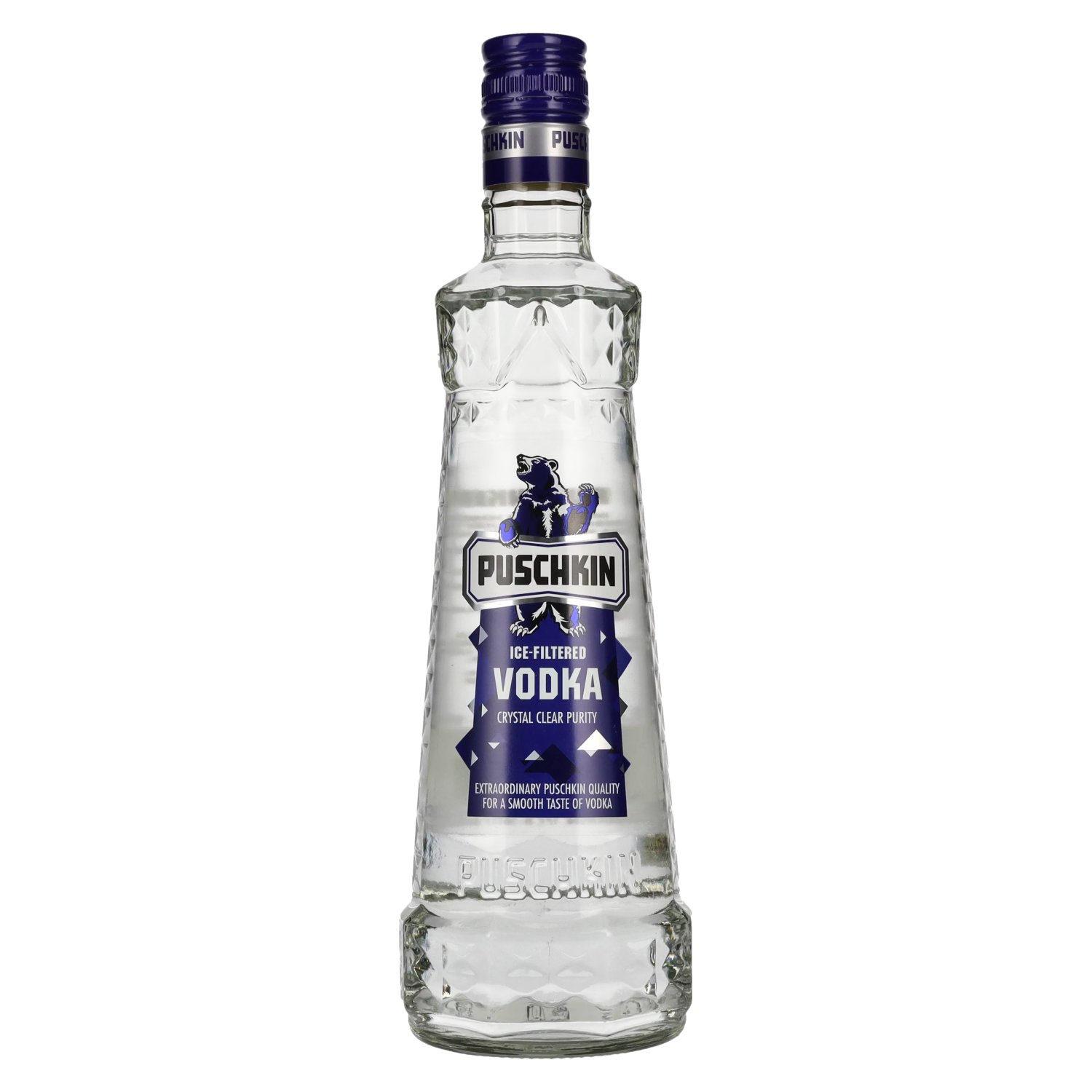 0,7l - 37,5% Vodka Vol. delicando Puschkin Ice-Filtered