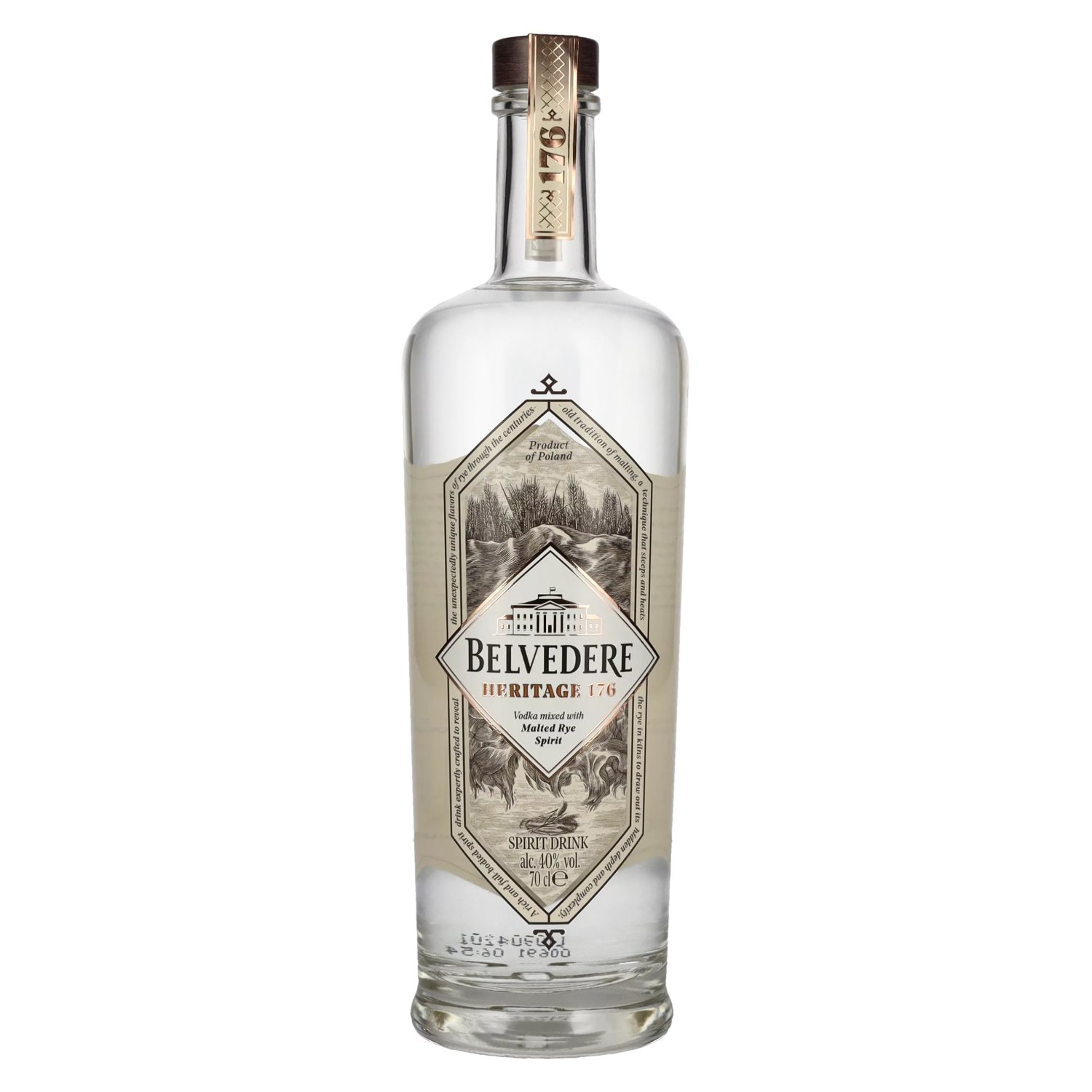 Belvedere vodka mixed with malted rye spirit