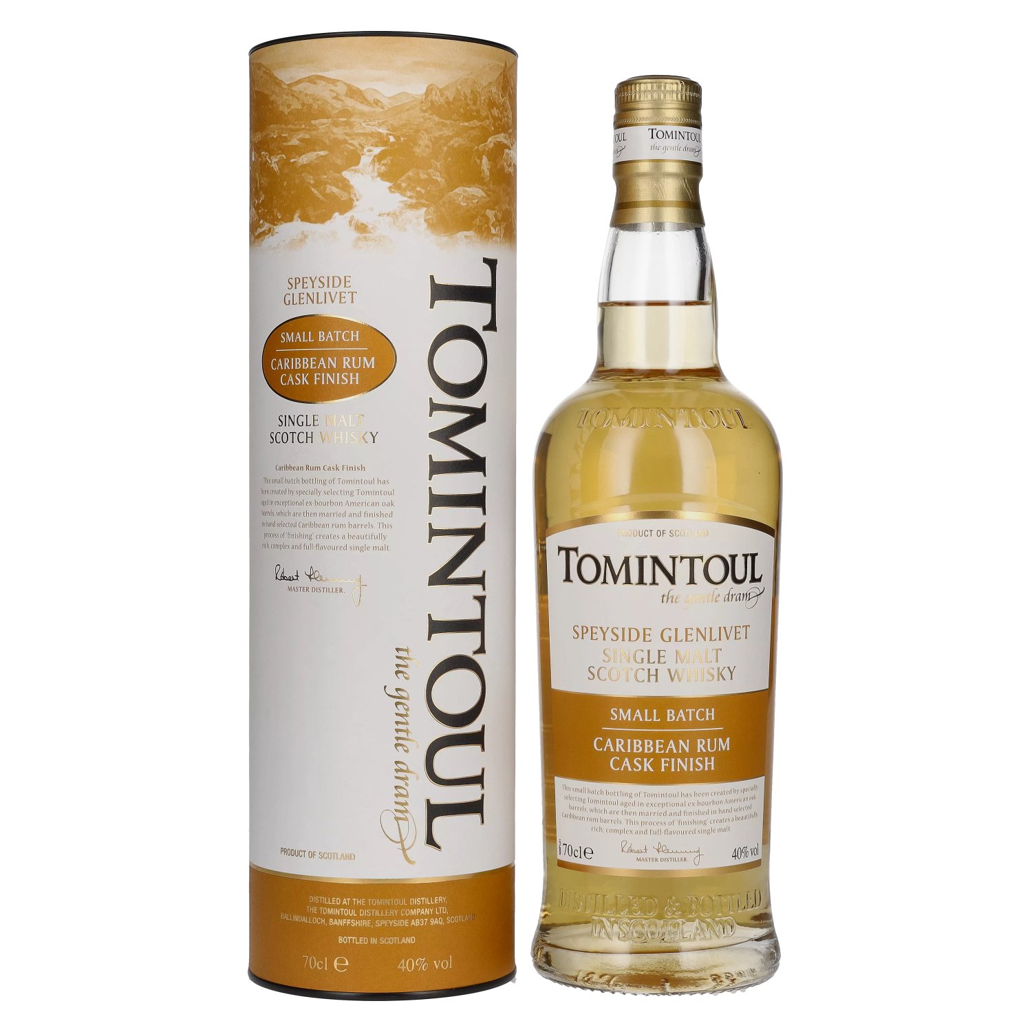 Tomintoul Small Batch Caribbean Rum Cask Finish 40% Vol. 0,7l in Geschenkbox