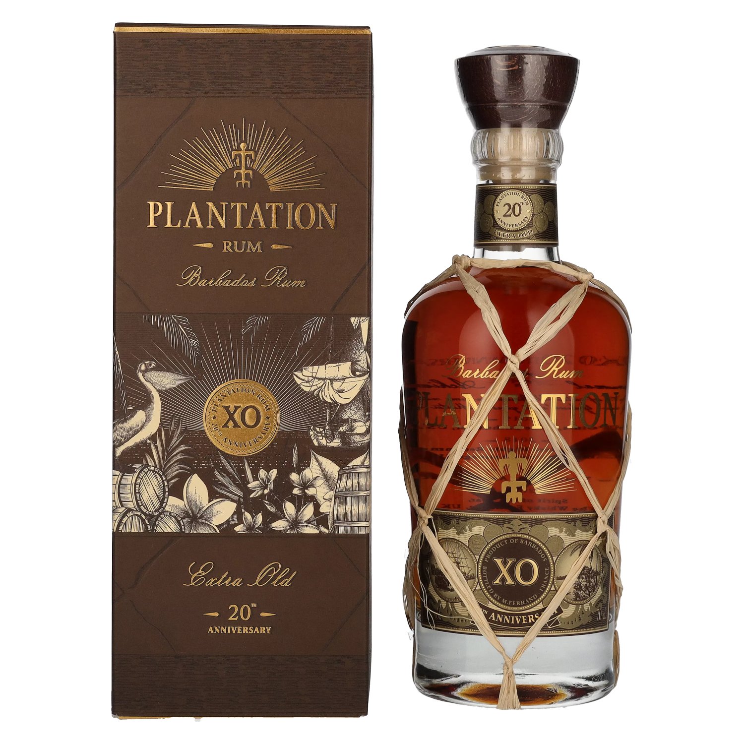 Rum Vol. Geschenkbox 0,7l 40% XO Plantation in BARBADOS 20th Anniversary