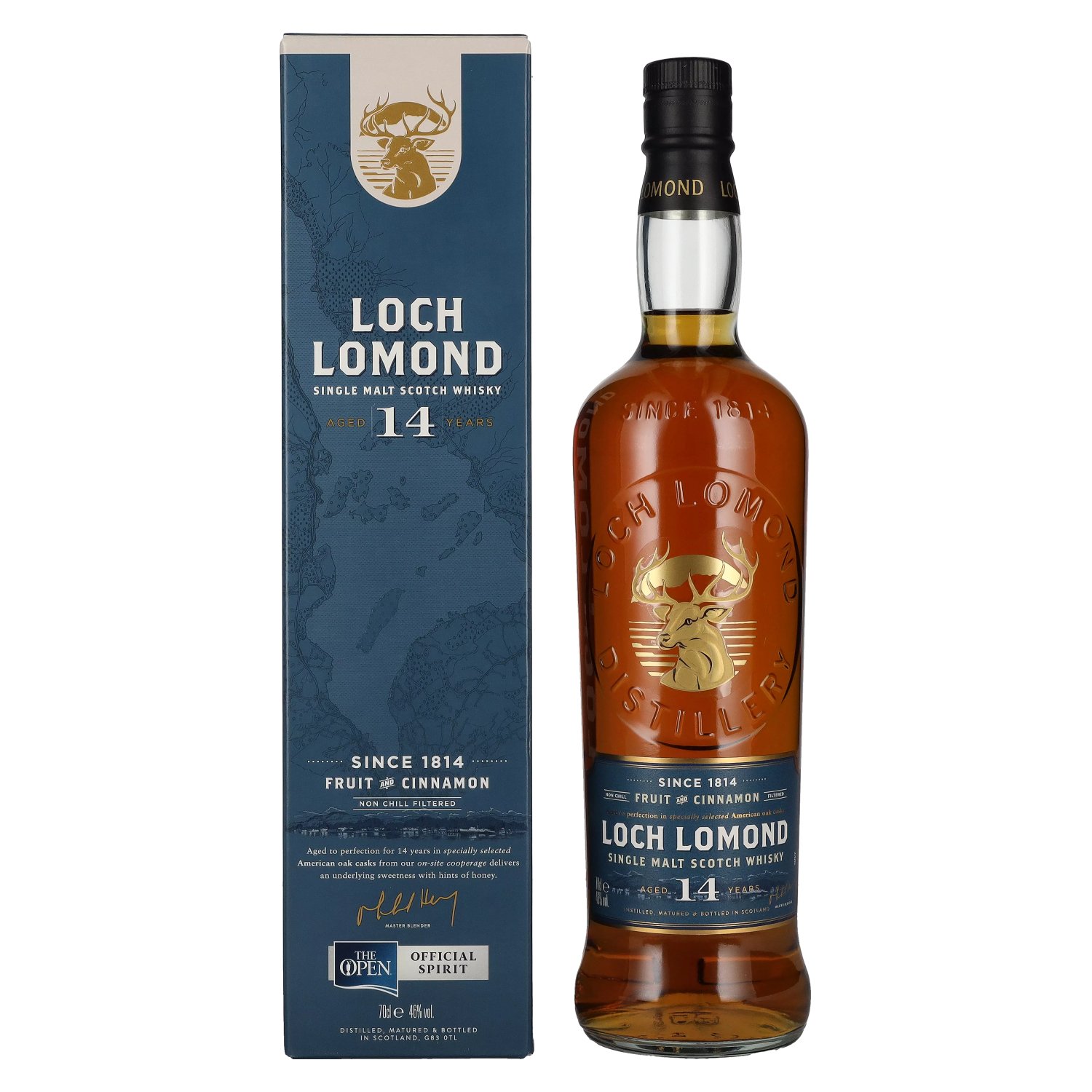 Loch Lomond 14 Years Old Single Malt Fruit & Cinnamon 46% Vol. 0,7l in  Geschenkbox
