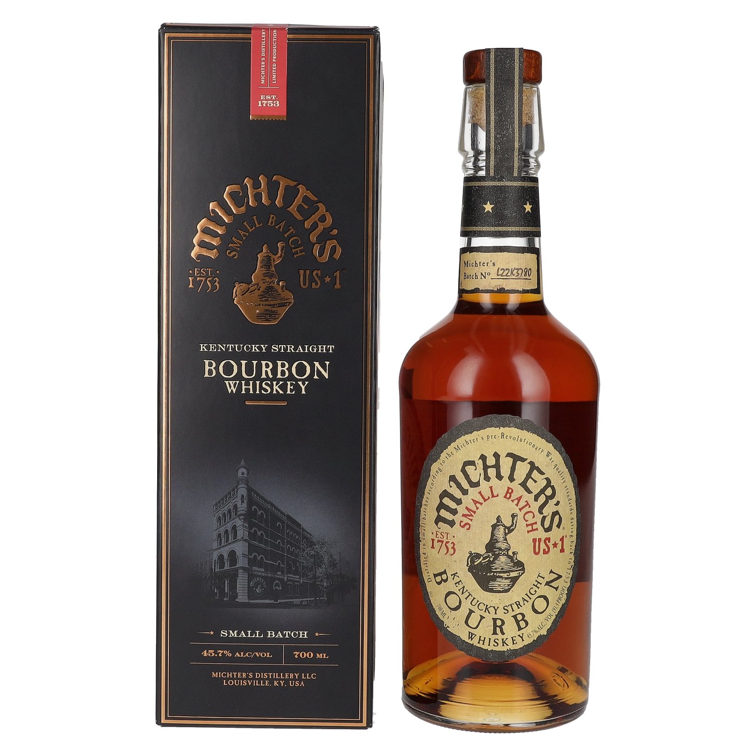Bourbon 45,7% Kentucky 0,7l Giftbox Batch Straight Small Michter\'s in Vol. Whiskey US*1