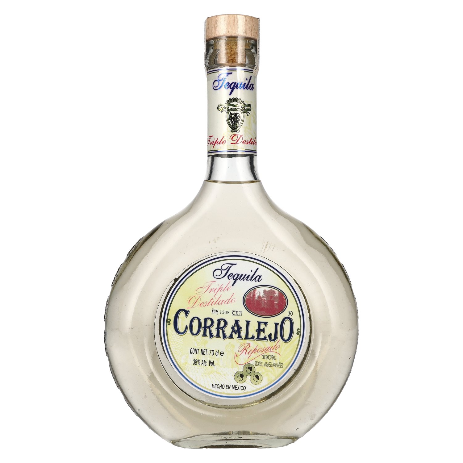 Corralejo Tequila REPOSADO Destillado Triple 38% Vol. Agave 0,7l de 100