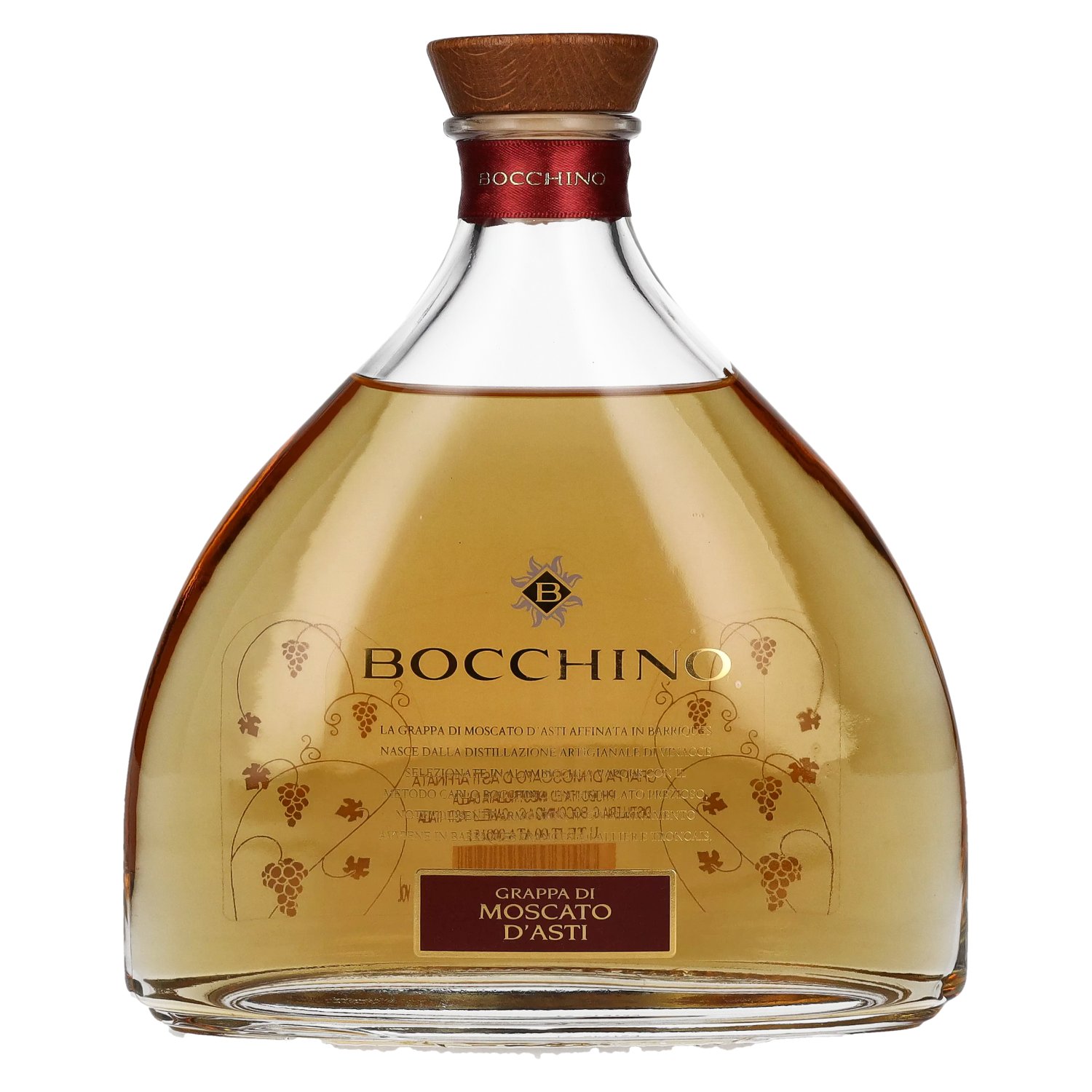 Bocchino Grappa di MOSCATO D\'ASTI in Barriques 40% Vol. 0,7l | Obstbrand & Grappa