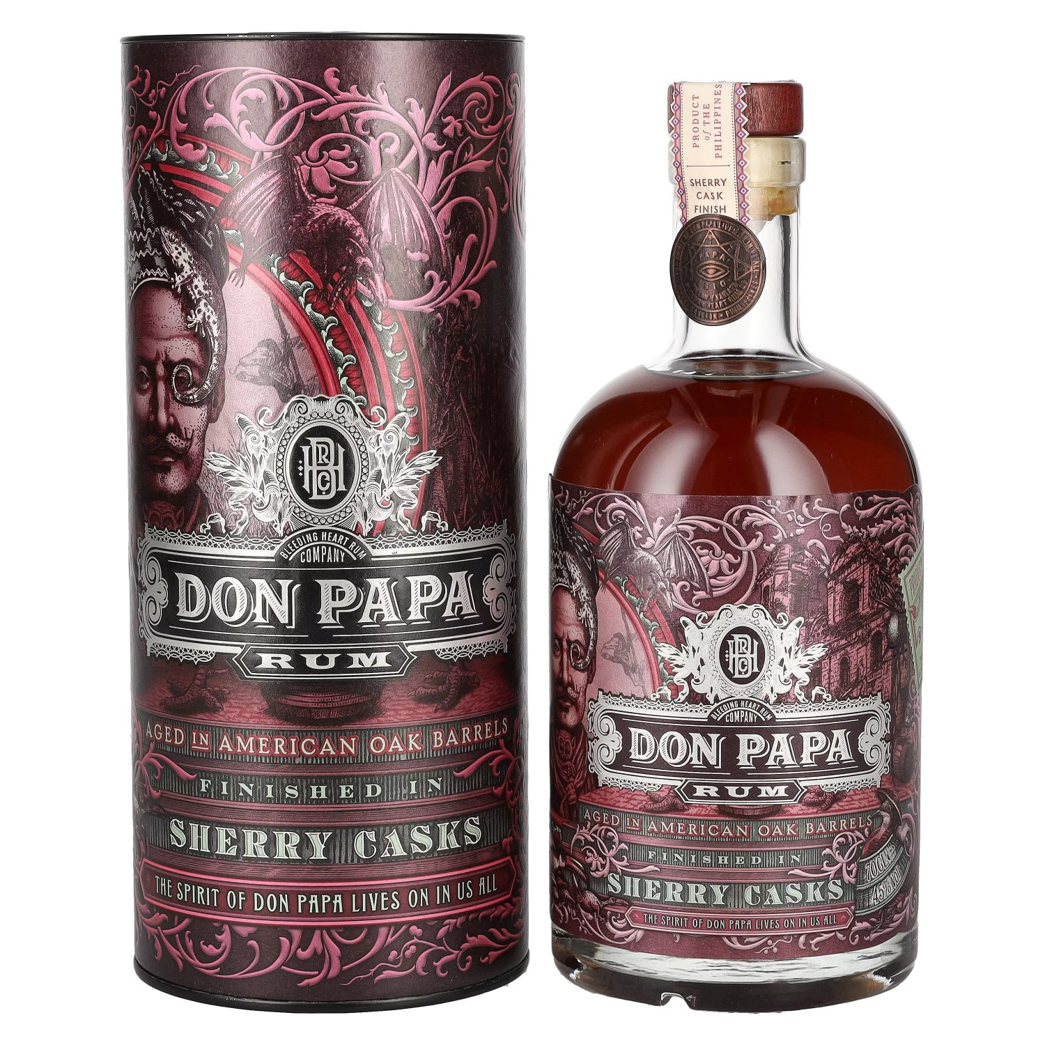 Rum Papa Giftbox 0,7l 45% Sherry in Casks Don Vol.