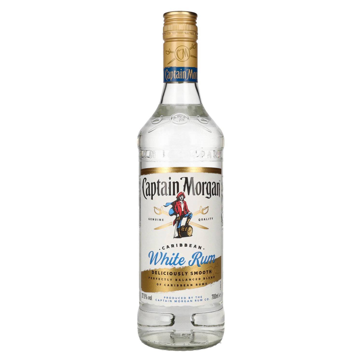 0,7l Caribbean Morgan Vol. Captain Rum 37,5% White