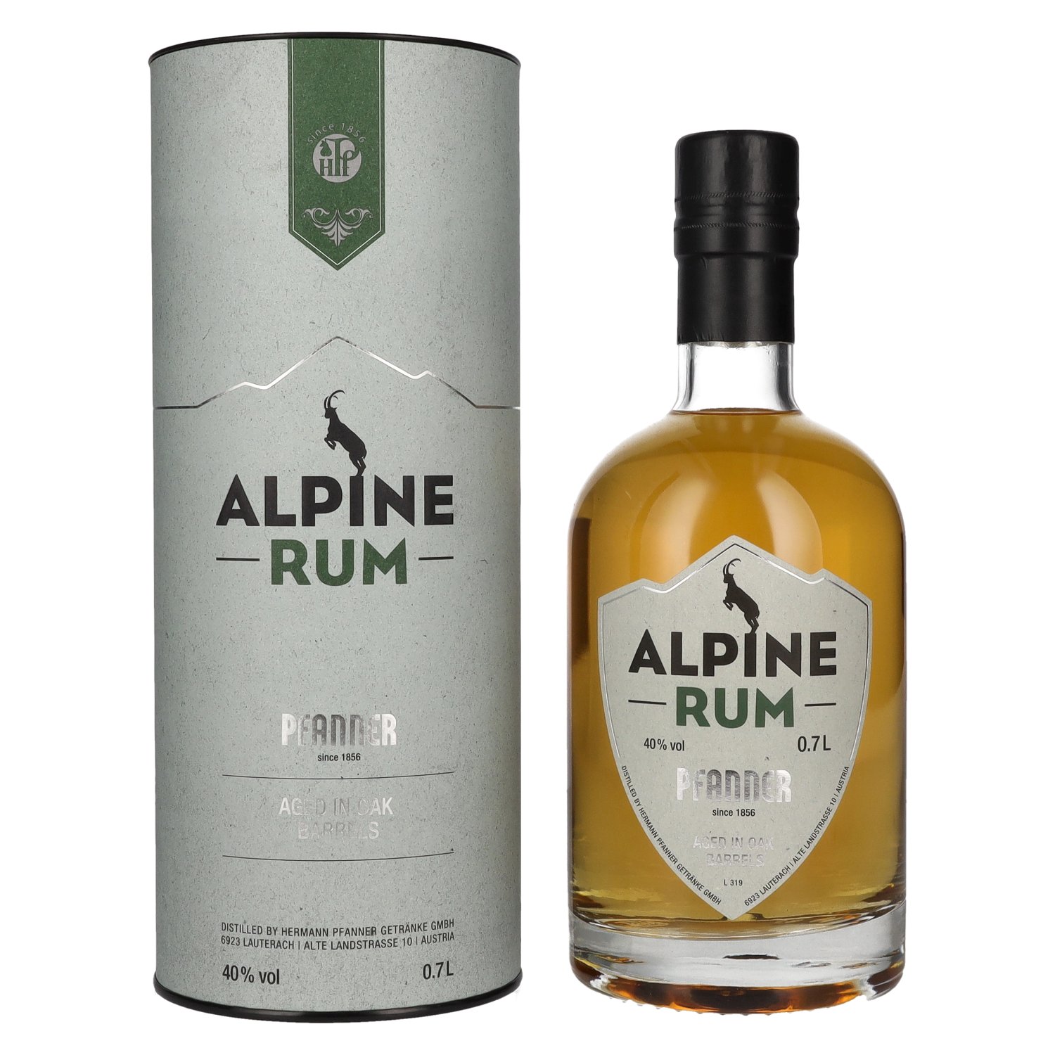 Giftbox 0,7l - Pfanner in Rum 40% Alpine delicando Vol.