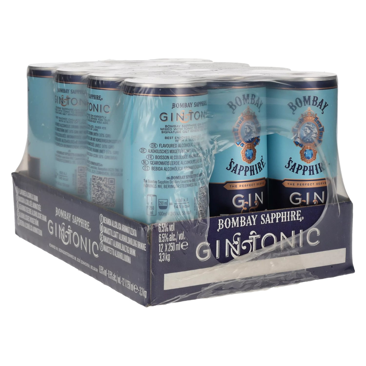Bombay SAPPHIRE Gin & Tonic 6,5 Vol. 12x0,25l Dosen