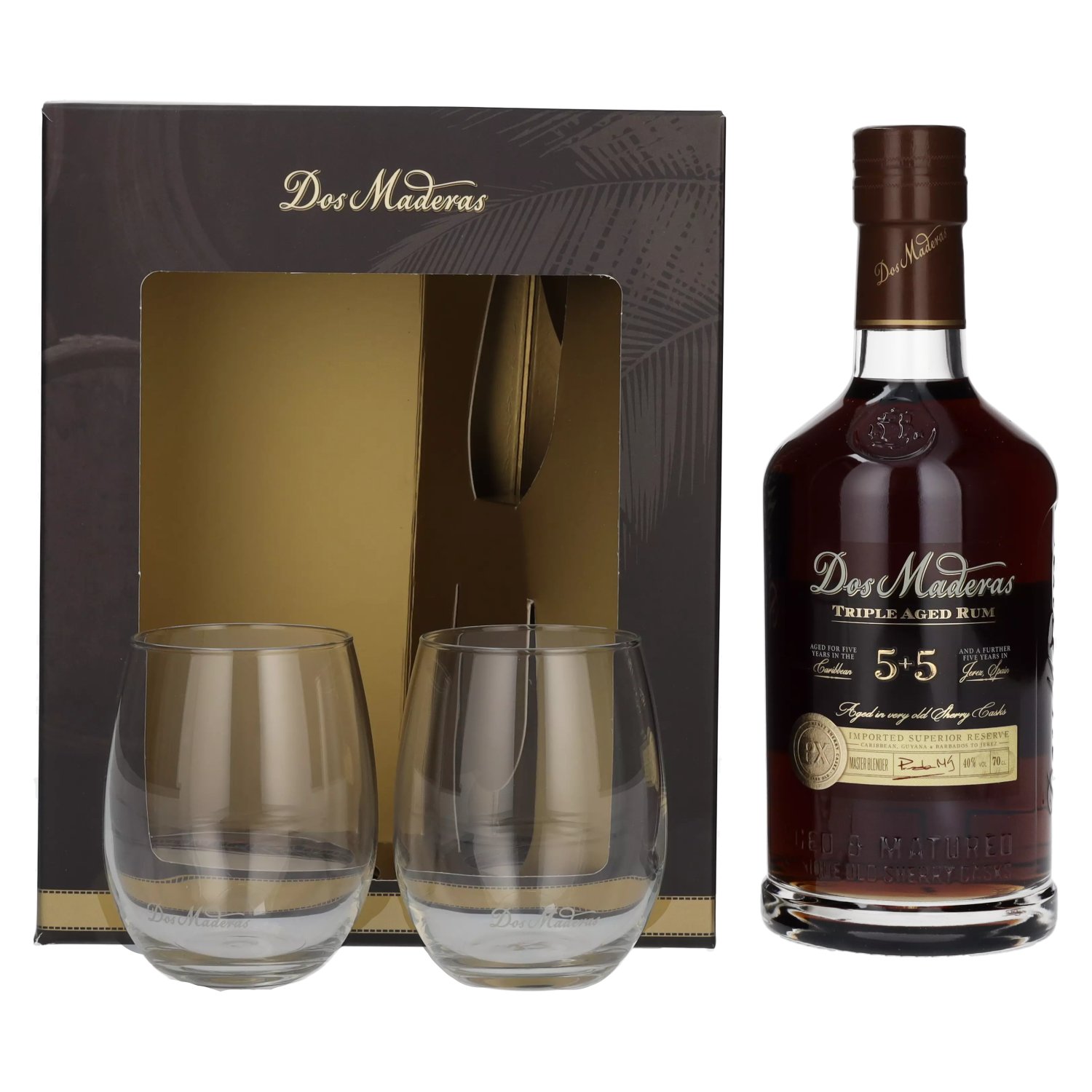 Bumbu XO Handcrafted Rum 40% Vol. 0,7l in Giftbox with 2 glasses