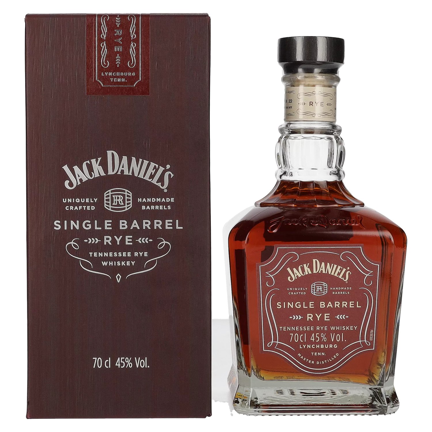 Vol. 0,7l Jack Daniel\'s SINGLE 45% RYE in Whiskey Tennessee Giftbox BARREL
